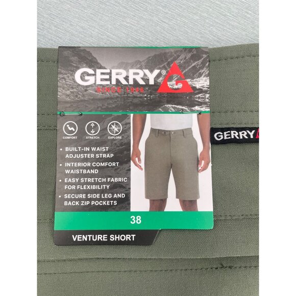 GERRY  MEN'S SECURE ZIP POCKETS VENTURE  SHORT SIZE 38 - Picture 5 of 16
